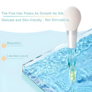 crystal handle powder makeup brush, view 5 - MRSLM