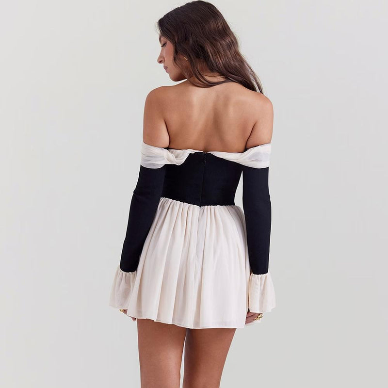 strapless backless mini dress, view 4 - MRSLM