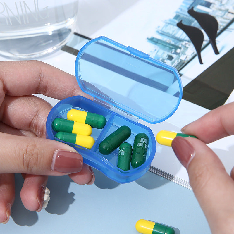 portable 2-grid pill box, view 5 - MRSLM