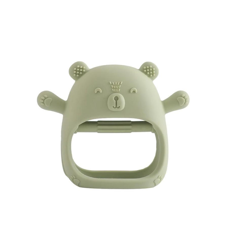Bear silicone baby teether glove, view 5 - MRSLM