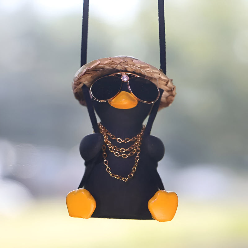 cute swinging duck car ornament, view 5 - MRSLM