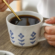 japanese hand-painted ceramic coffee mug, view 8 - MRSLM