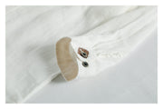 Men's stand collar linen shirt, view 4 - MRSLM