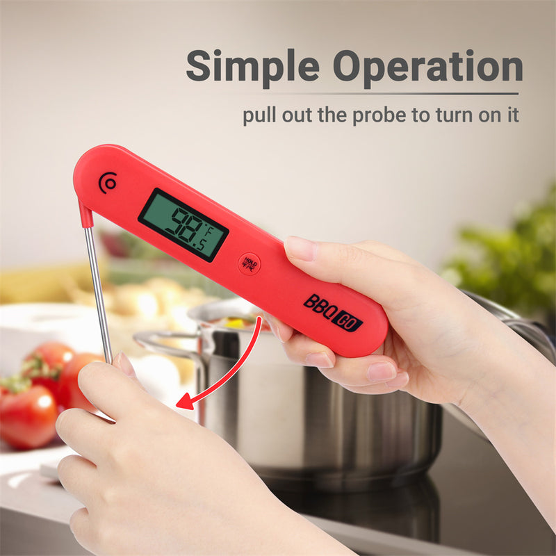 digital instant read food thermometer, view 5 - MRSLM