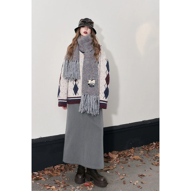 elegant a-line autumn skirt, view 5 - MRSLM