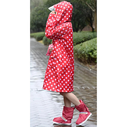 waterproof hooded rain poncho, view 2 - MRSLM