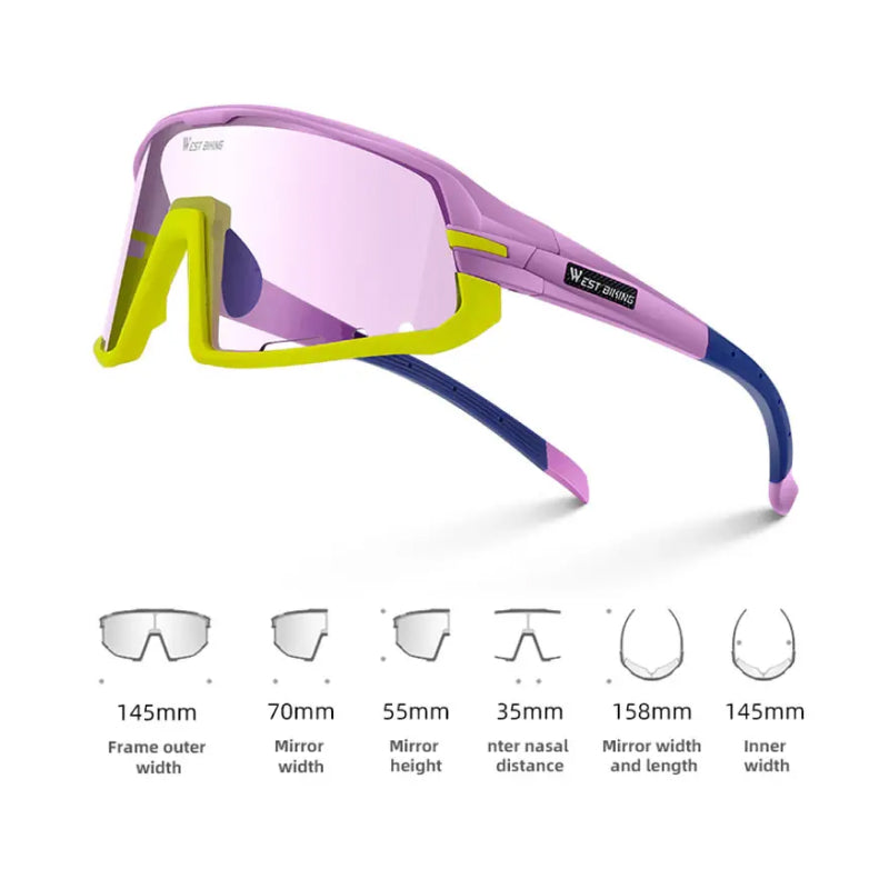 photochromic cycling sunglasses, view 14 - MRSLM