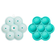 7-hole spherical silicone ice mold, view 2 - MRSLM