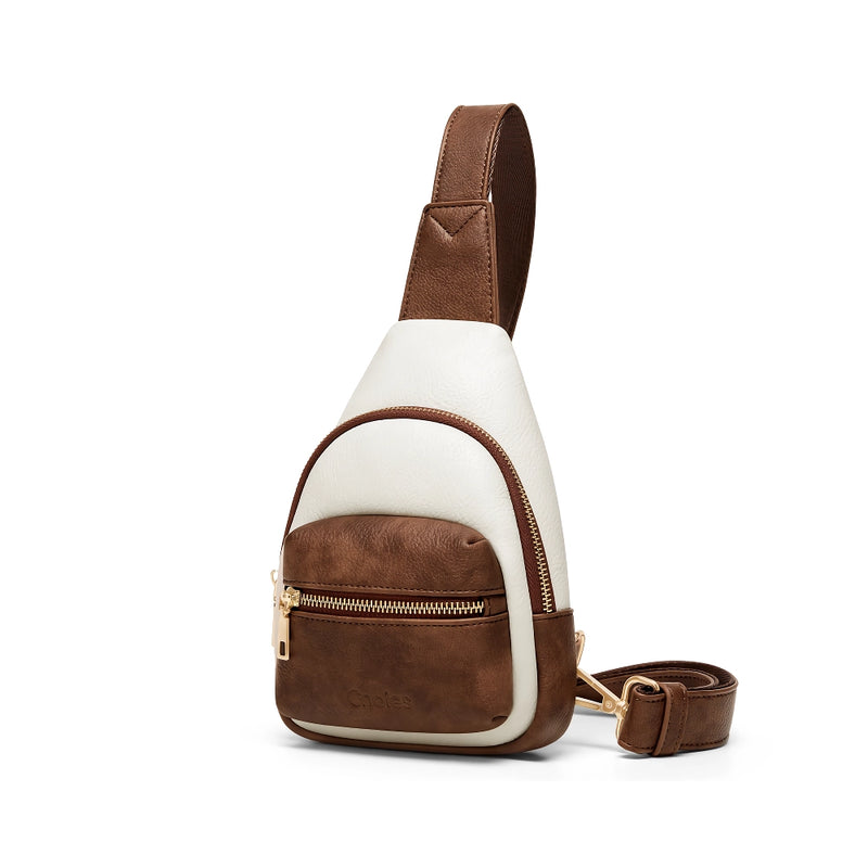 PU leather sling bag, view 2 - MRSLM