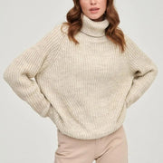 warm turtleneck sweater for women - MRSLM