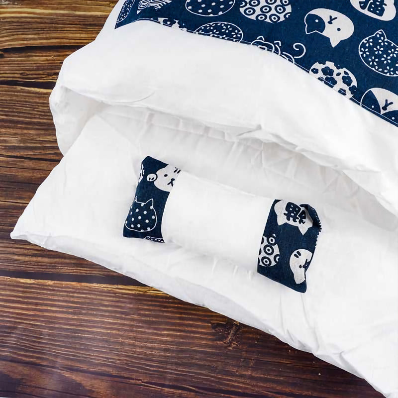 printed cat cave bed, view 6 - MRSLM