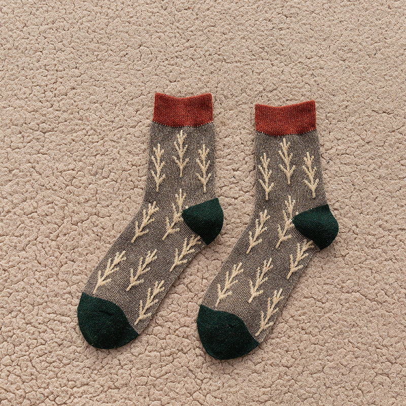 korean style retro wool socks, view 2 - MRSLM