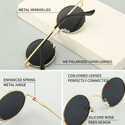 steampunk round polarized sunglasses, view 8 - MRSLM