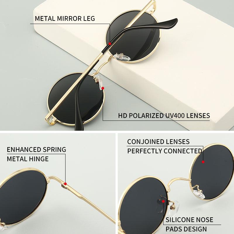 steampunk round polarized sunglasses, view 8 - MRSLM
