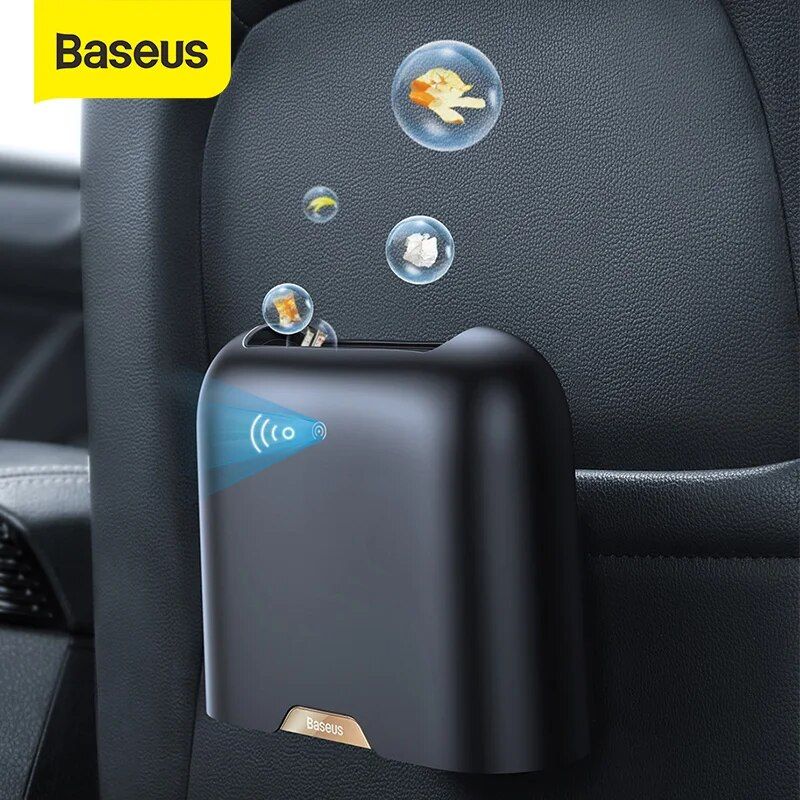 Smart touchless car trash can, view 3 - MRSLM