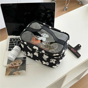 dog print makeup bag, view 4 - MRSLM