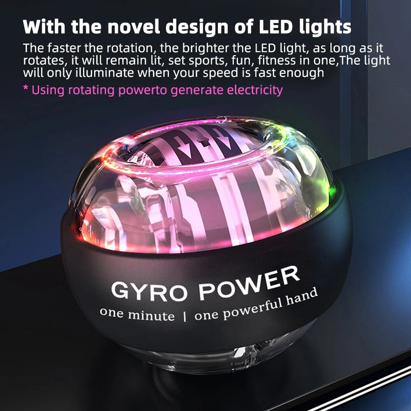 LED gyro wrist trainer ball, view 10 - MRSLM
