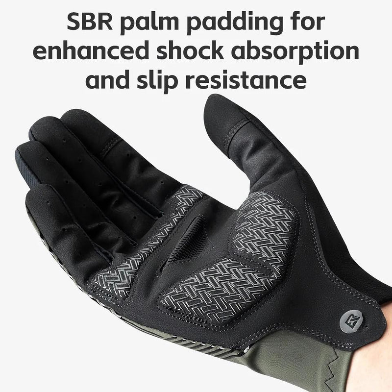 unisex full finger breathable cycling gloves, view 6 - MRSLM