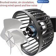 dual-head car seat cooling fan, view 6 - MRSLM