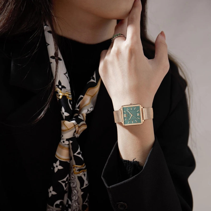 women's square watch with Japan quartz movement, view 10 - MRSLM