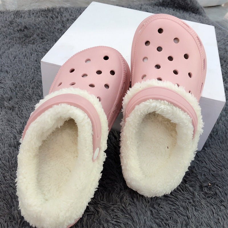 women's warm closed-toe thick sole slippers, view 8 - MRSLM