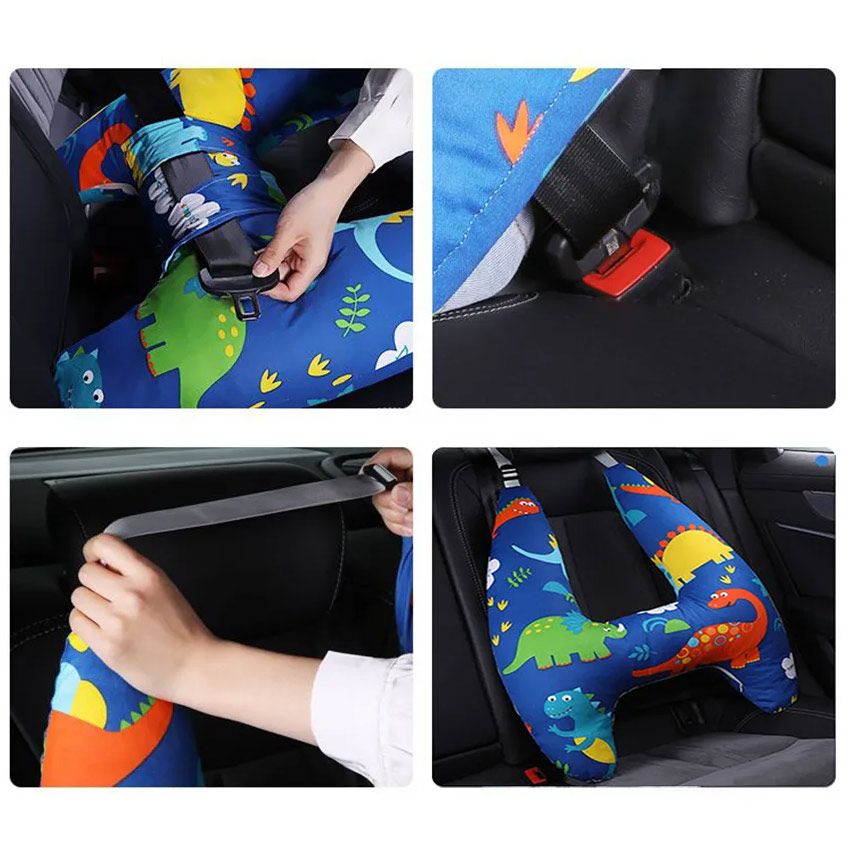 Adjustable Animal Pattern Kids Travel Neck Support Pillow