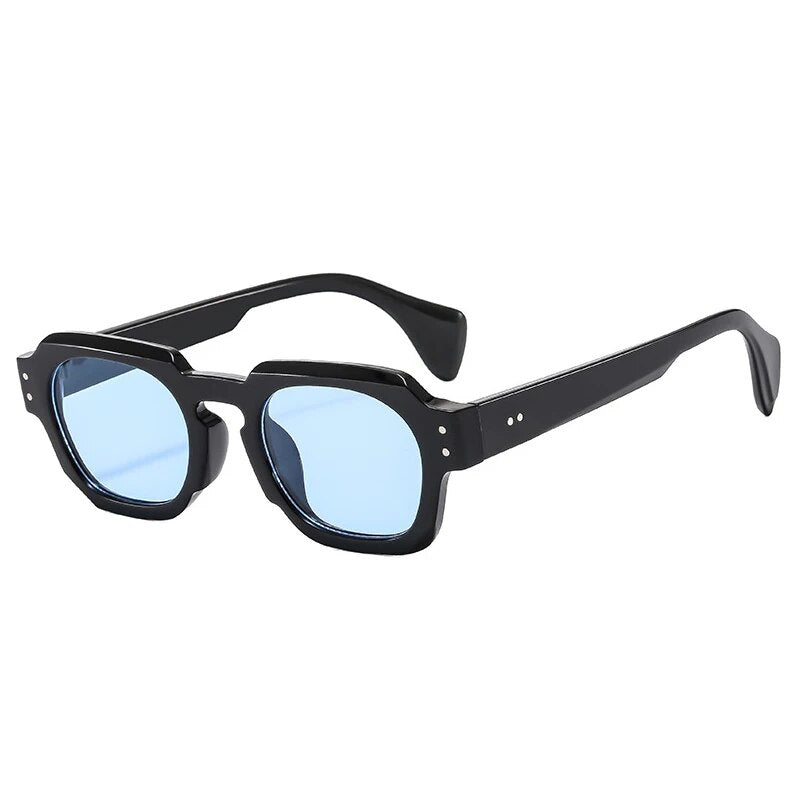 vintage square sunglasses with UV400 lenses, view 2 - MRSLM