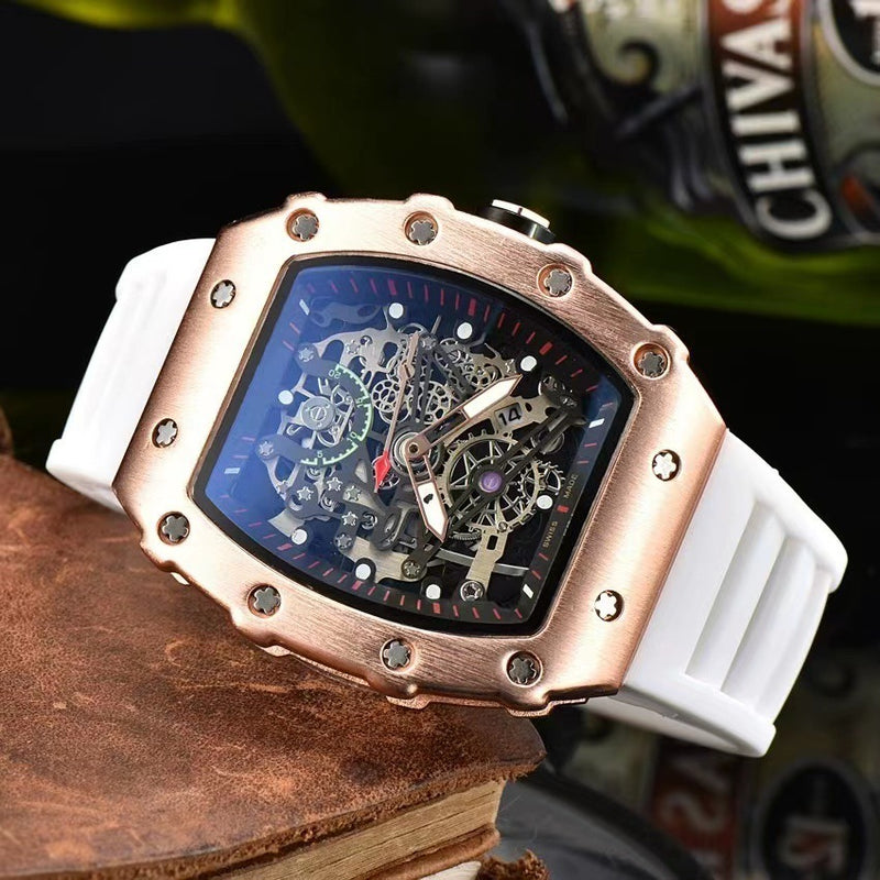 Hollow barrel sports men's watch, view 11 - MRSLM