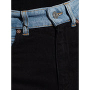 patchwork straight-leg jeans, view 6 - MRSLM