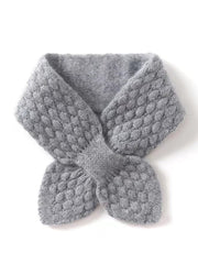Cashmere moss stitch bowknot scarf, view 4 - MRSLM