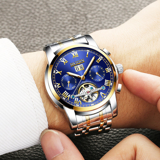 men's luminous hollow automatic mechanical watch - MRSLM