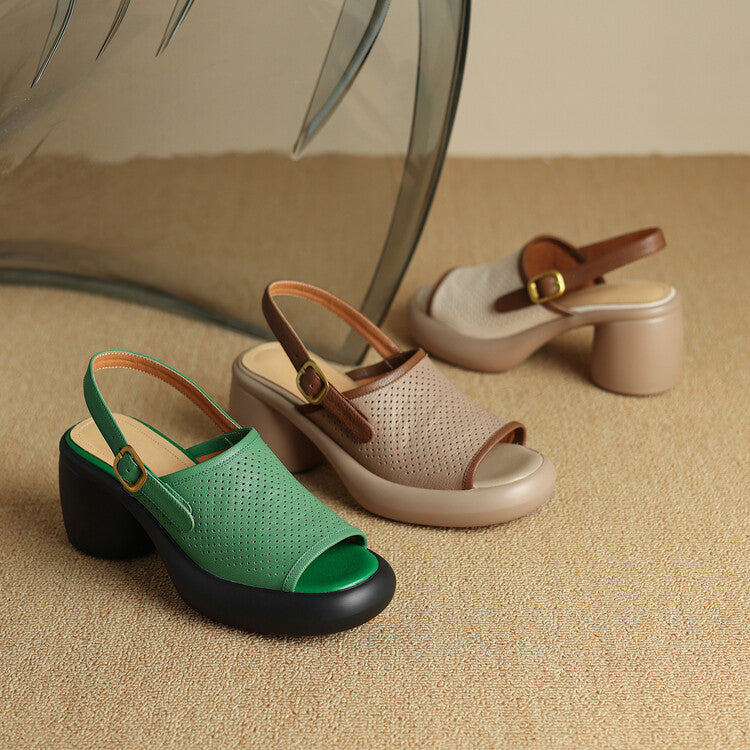 sheepskin platform sandals, view 28 - MRSLM