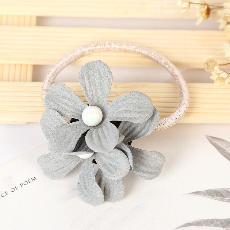 fashion floral elastic hair rope, view 6 - MRSLM