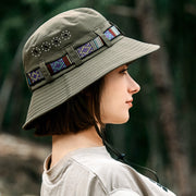 vibrant bucket hat with ethnic belt, view 7 - MRSLM