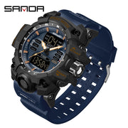 Dual display sports watch for men, view 4 - MRSLM