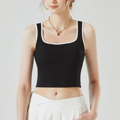 padded strap crop top - MRSLM