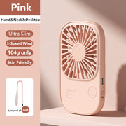 Mini handheld fan, view 3 - MRSLM