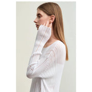 hollow out knit blouse, view 7 - MRSLM