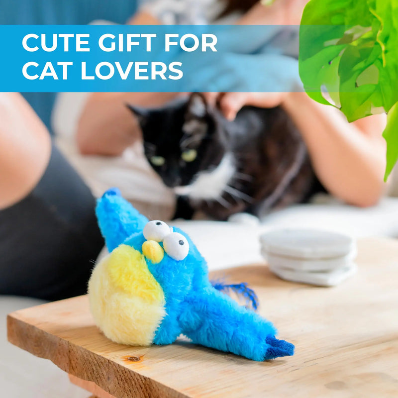 flapping bird cat toy, view 3 - MRSLM