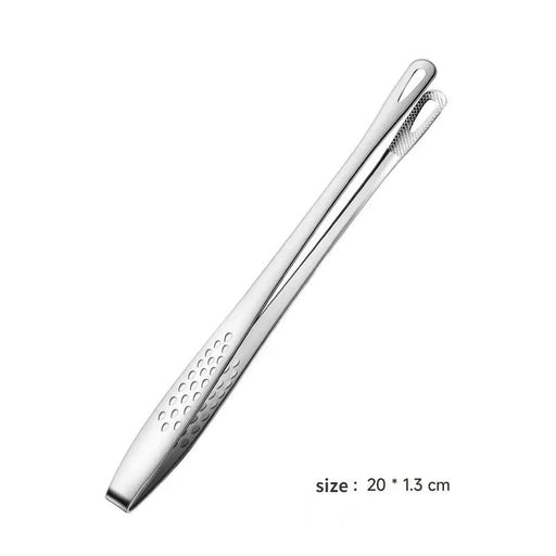 Long handle stainless steel food tongs, view 2 - MRSLM