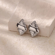 geometric conch stud earrings, view 6 - MRSLM