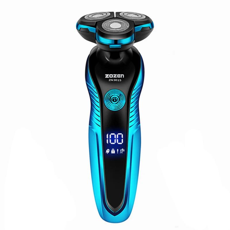 rechargeable electric shaver and beard trimmer, view 2 - MRSLM