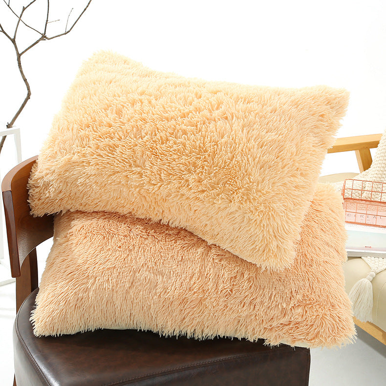 faux fur shaggy pillowcases, view 4 - MRSLM