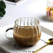 pumpkin pattern glass mug set, view 4 - MRSLM
