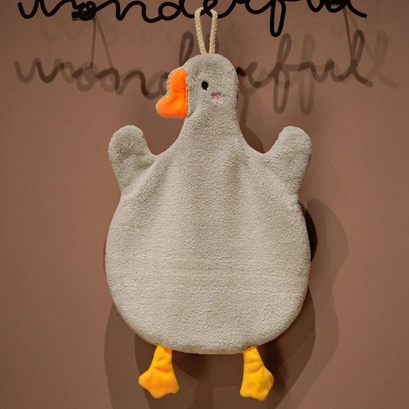 cute duck microfiber hand towel, view 3 - MRSLM