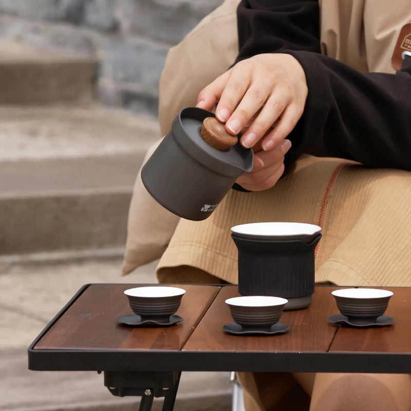 portable camping tea set, view 6 - MRSLM