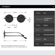 round polarized sunglasses, view 11 - MRSLM