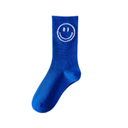 trendy cotton blue Harajuku socks, view 5 - MRSLM