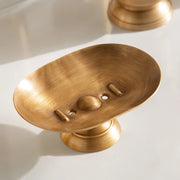 golden retro brushed brass bathroom set, view 4 - MRSLM