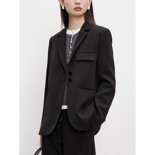 petite black suit jacket, view 2 - MRSLM